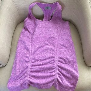 Athleta top size med purple- fitted but has stretch